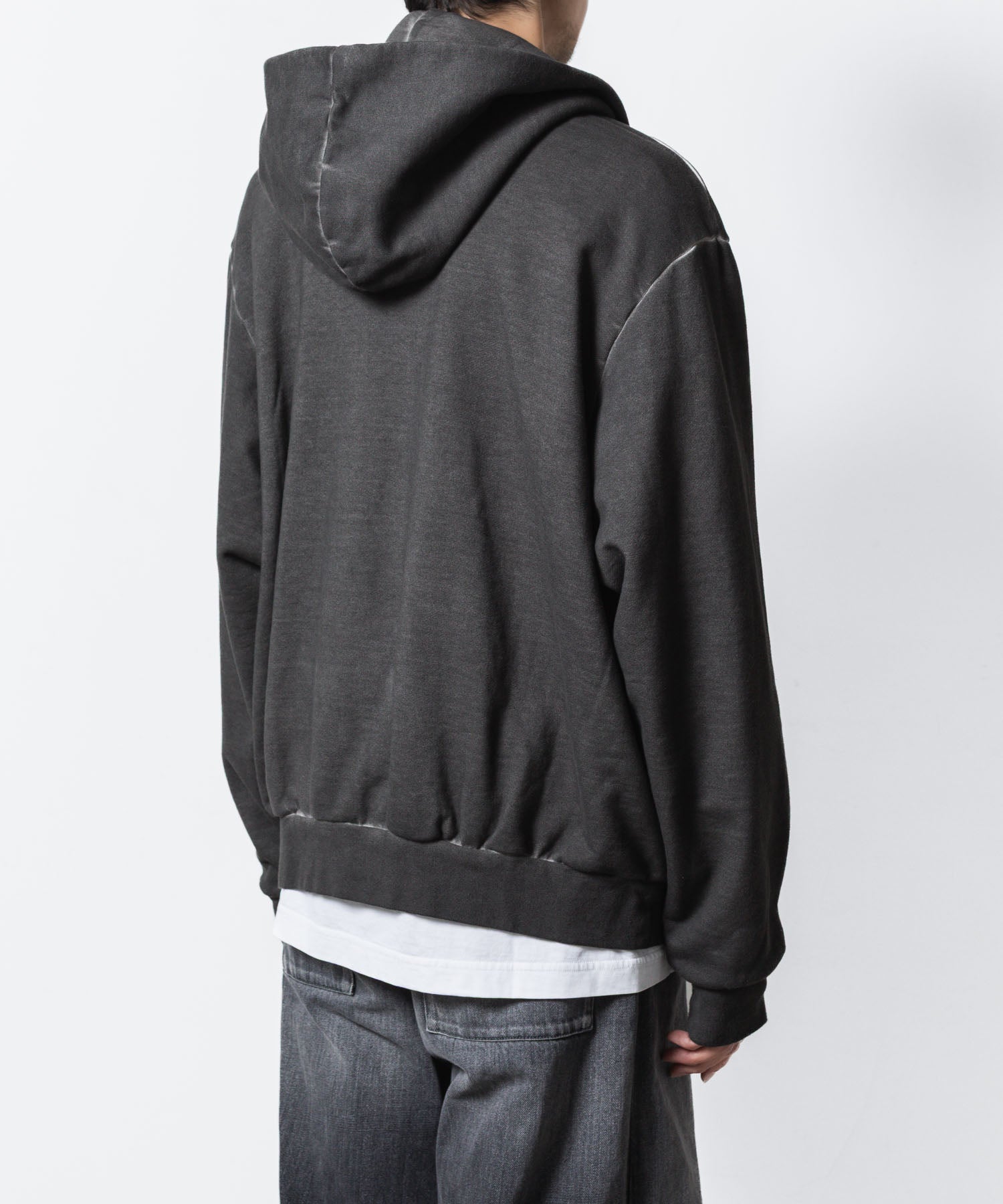 VEIN ヴェインのJUMBERCA TERRY COLD DYED ZIP UP HOODIE - GRAYの公式通販サイトsession福岡セレクトショップ