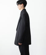 画像をギャラリービューアに読み込む, VEIN ヴェインの3/60 HIGH TWIST WOOL TRO OVER JKT - BLACKの公式通販サイトsession福岡セレクトショップ
