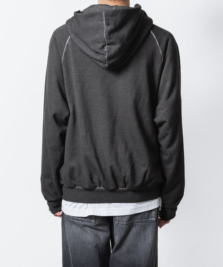 VEIN ヴェインのJUMBERCA TERRY COLD DYED SLIT HOODIE - GRAYの公式通販サイトsession福岡セレクトショップ