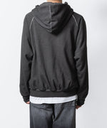 画像をギャラリービューアに読み込む, VEIN ヴェインのJUMBERCA TERRY COLD DYED SLIT HOODIE - GRAYの公式通販サイトsession福岡セレクトショップ
