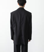画像をギャラリービューアに読み込む, VEIN ヴェインの3/60 HIGH TWIST WOOL TRO OVER JKT - BLACKの公式通販サイトsession福岡セレクトショップ
