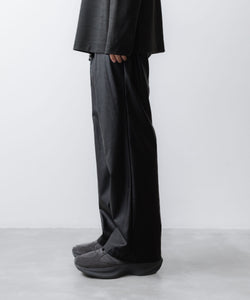 VEIN 】SYNTHETIC LEATHER 1TUCK TROUSERS - BLACK | 公式通販サイト
