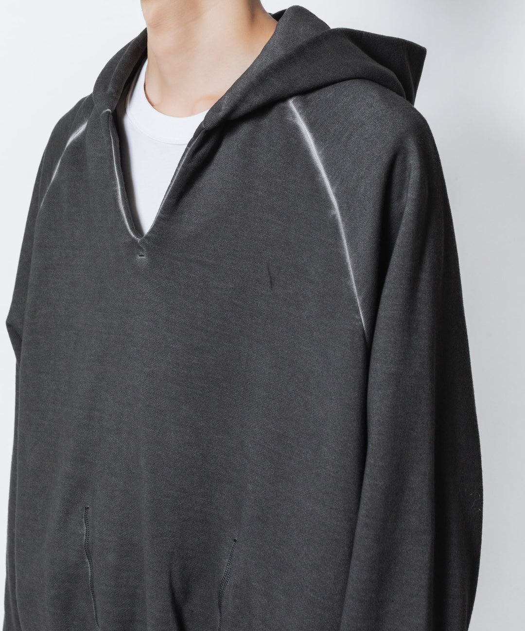 VEIN ヴェインのJUMBERCA TERRY COLD DYED SLIT HOODIE - GRAYの公式通販サイトsession福岡セレクトショップ
