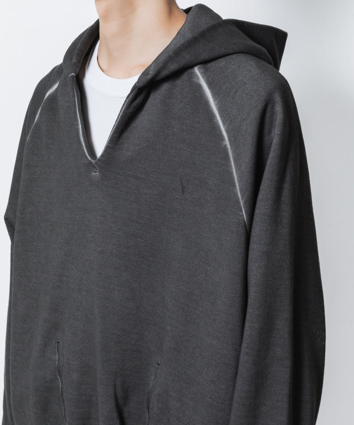 VEIN ヴェインのJUMBERCA TERRY COLD DYED SLIT HOODIE - GRAYの公式通販サイトsession福岡セレクトショップ