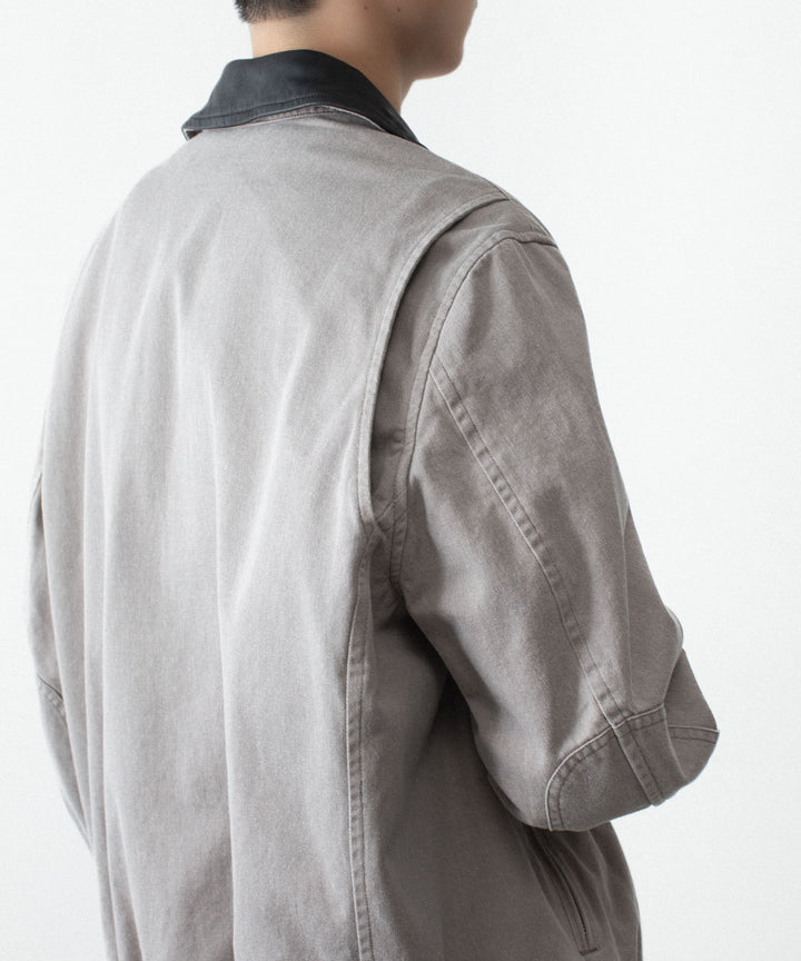 VEIN ヴェインのSULFUR DYED CHINO CLOTH WORK JKT - KHAKI GRAYの公式通販サイトsession福岡セレクトショップ