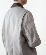 画像をギャラリービューアに読み込む, VEIN ヴェインのSULFUR DYED CHINO CLOTH WORK JKT - KHAKI GRAYの公式通販サイトsession福岡セレクトショップ
