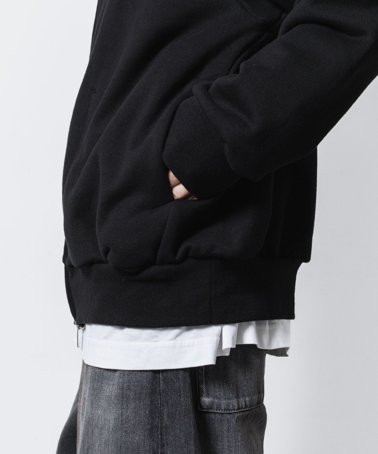 VEIN ヴェインのJUMBERCA TERRY ZIP UP HOODIE - BLACKの公式通販サイトsession福岡セレクトショップ