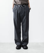 画像をギャラリービューアに読み込む, VEIN ヴェインの3/60 HIGH TWIST WOOL TRO EASY TROUSERS - D.GRAYの公式通販サイトsession福岡セレクトショップ
