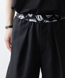 VEIN 】3/60 HIGH TWIST WOOL TRO EASY SHORTS - BLACK | 公式通販 
