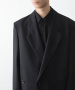 画像をギャラリービューアに読み込む, VEIN ヴェインの3/60 HIGH TWIST WOOL TRO OVER JKT - BLACKの公式通販サイトsession福岡セレクトショップ
