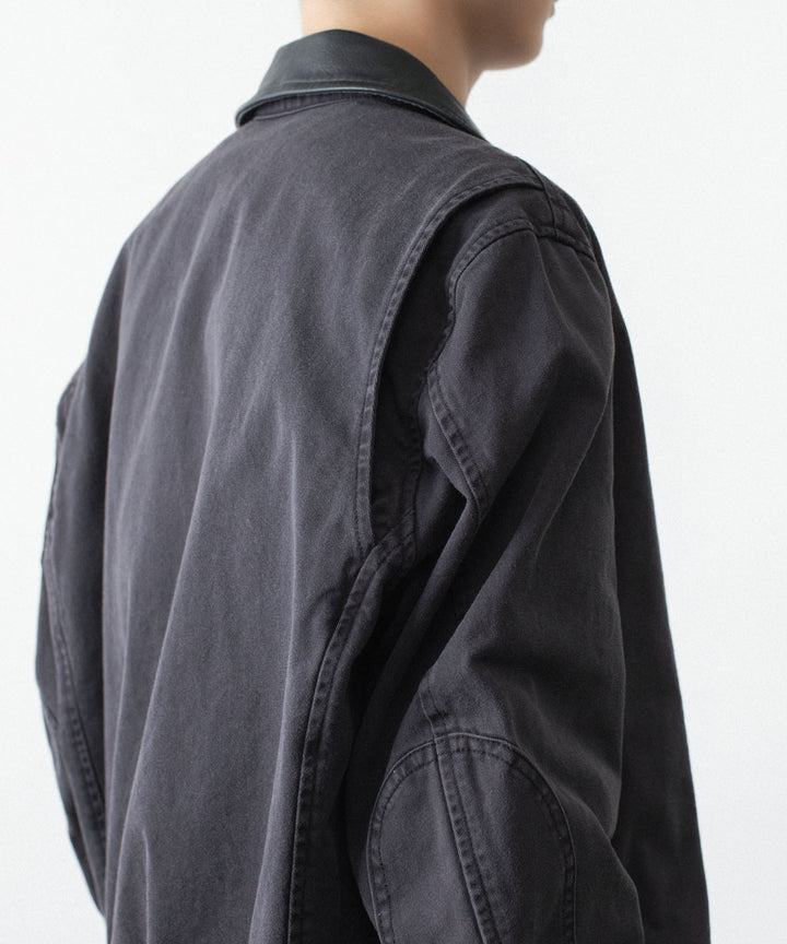 VEIN ヴェインのSULFUR DYED CHINO CLOTH WORK JKT - BLACKの公式通販サイトsession福岡セレクトショップ