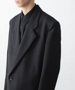 画像をギャラリービューアに読み込む, VEIN ヴェインの3/60 HIGH TWIST WOOL TRO OVER JKT - BLACKの公式通販サイトsession福岡セレクトショップ
