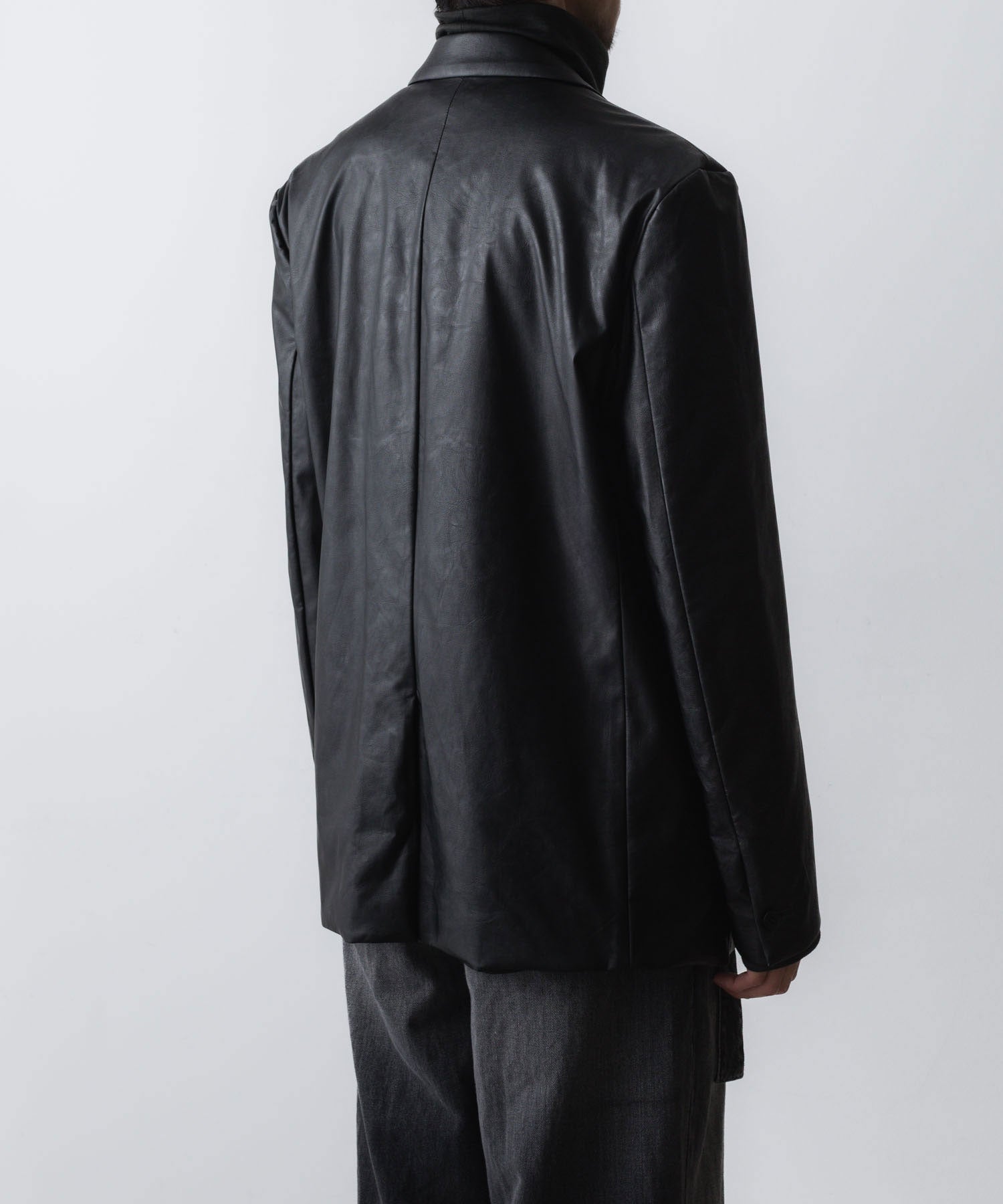 VEIN ヴェインのSYNTHETIC LEATHER 2B JKT - BLACK の公式通販サイトsession福岡セレクトショップ