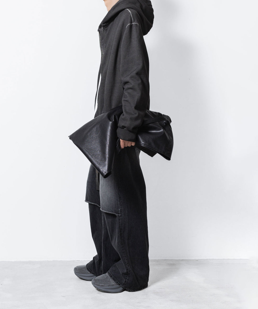 VEIN ヴェインのJUMBERCA TERRY COLD DYED ZIP UP HOODIE - GRAYの公式通販サイトsession福岡セレクトショップ