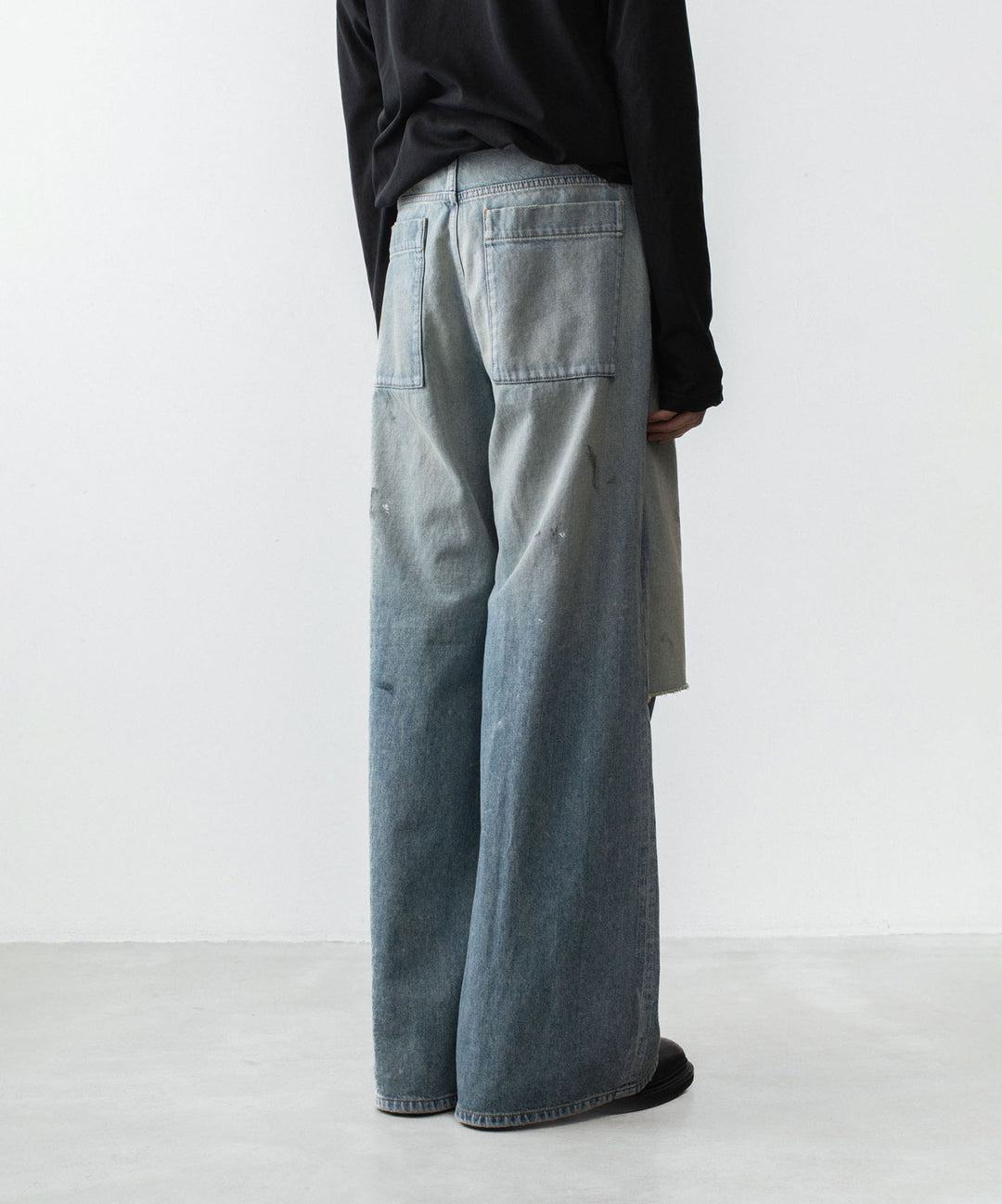 VEIN ヴェインの11OZ DENIM CUT OFF BAGGY JEANS - L.NAVYの公式通販サイトsession福岡セレクトショップ