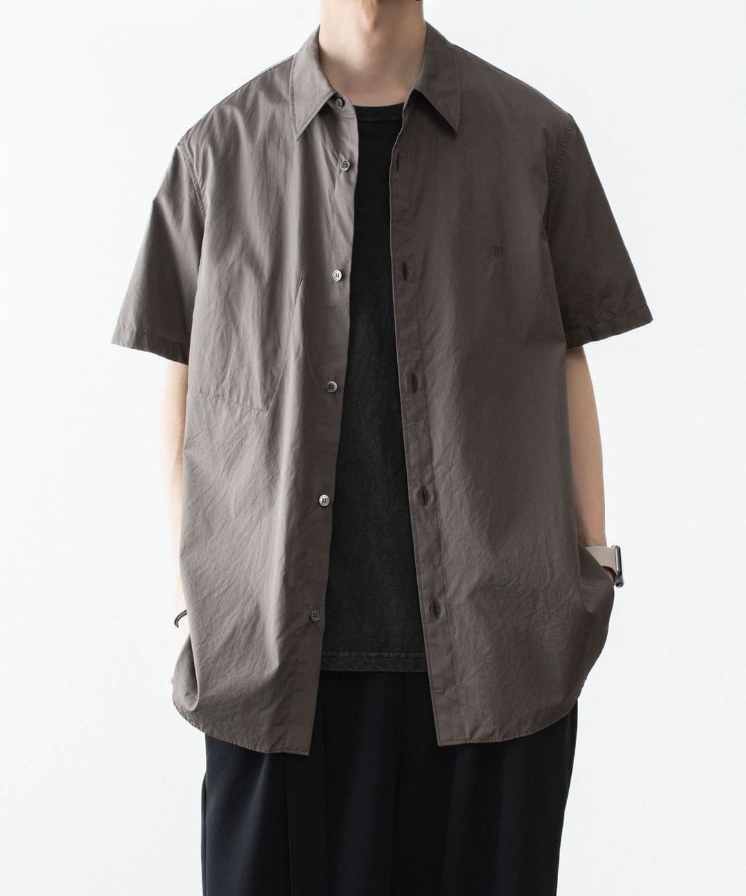 VEIN ヴェインの140/2 GIZA BROAD S/S SHIRT - L.BROWNの公式通販サイトsession福岡セレクトショップ