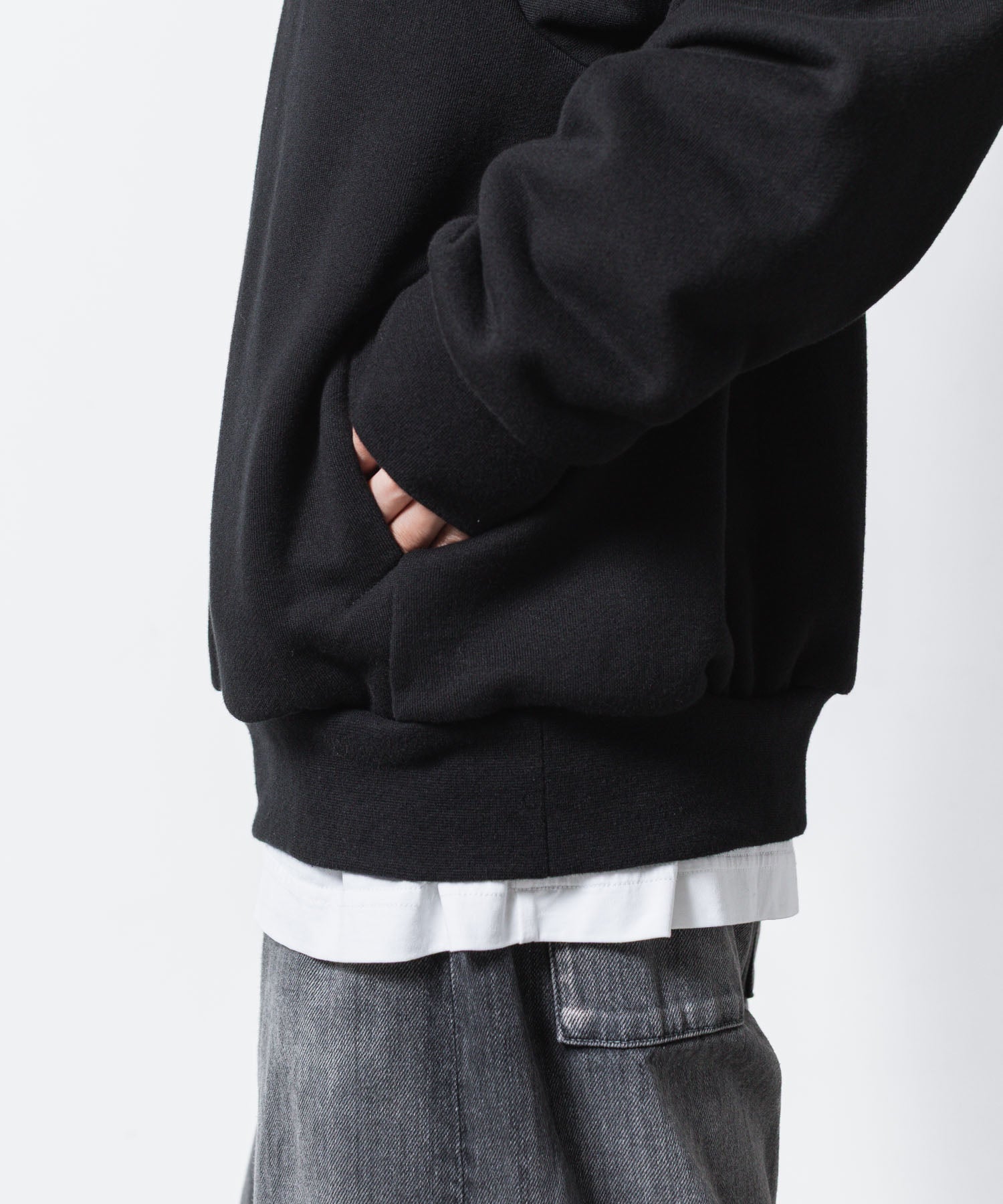 VEIN ヴェインのJUMBERCA TERRY SLIT HOODIE - BLACKの公式通販サイトsession福岡セレクトショップ