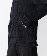 画像をギャラリービューアに読み込む, VEIN ヴェインのMALL YARN JERSEY ZIP UP HOODIE - BLACKの公式通販サイトsession福岡セレクトショップ
