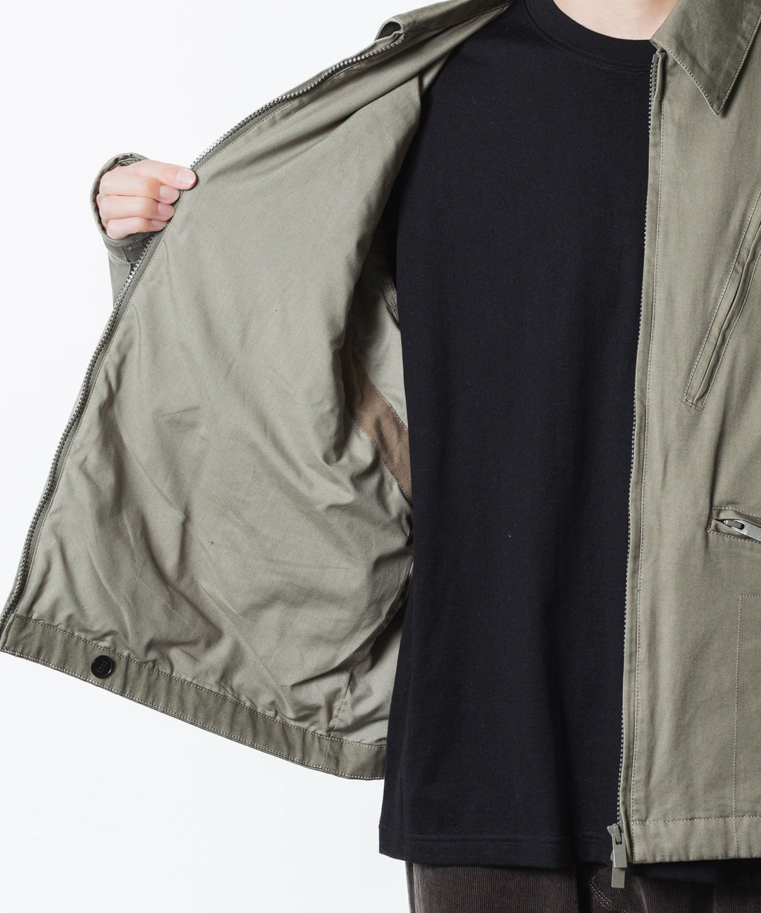 VEIN ヴェインのCOTTON MOLESKIN MILITARY JACKET - KHAKIの公式通販サイトsession福岡セレクトショップ
