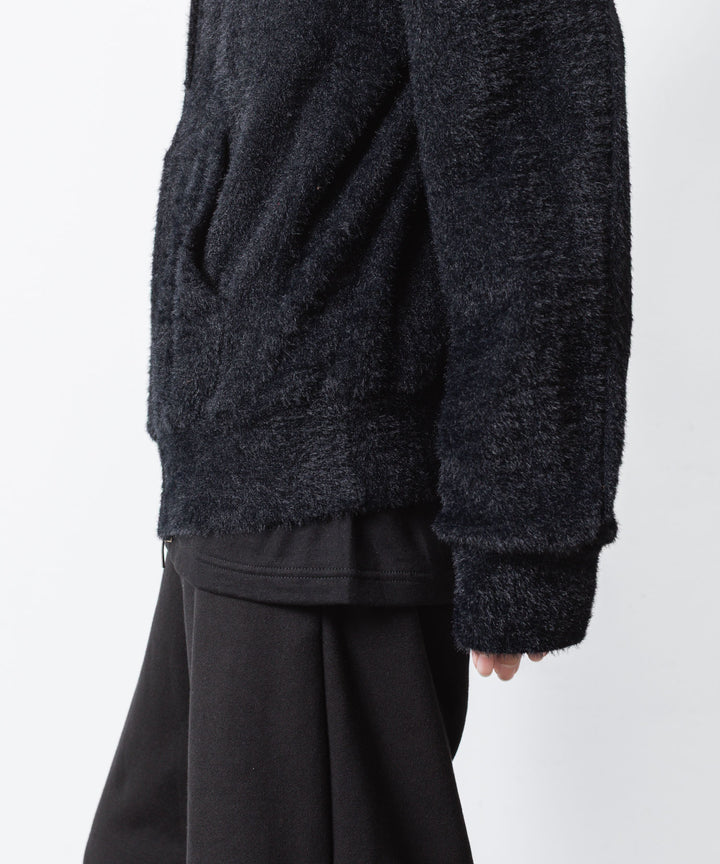 VEIN ヴェインのMALL YARN JERSEY ZIP UP HOODIE - BLACKの公式通販サイトsession福岡セレクトショップ