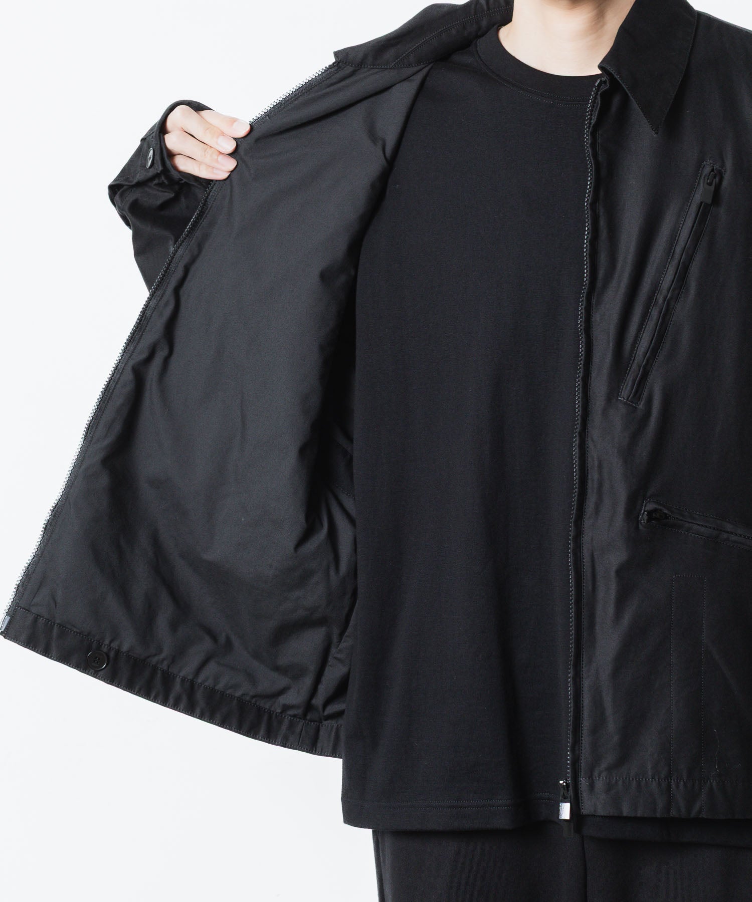 VEIN ヴェインのCOTTON MOLESKIN MILITARY JACKET - BLACKの公式通販サイトsession福岡セレクトショップ