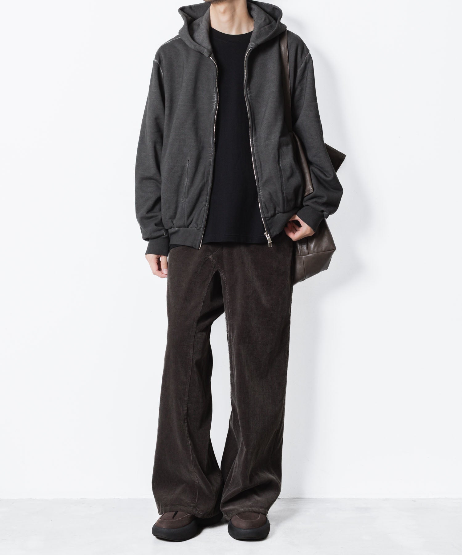 VEIN ヴェインのJUMBERCA TERRY COLD DYED ZIP UP HOODIE - GRAYの公式通販サイトsession福岡セレクトショップ