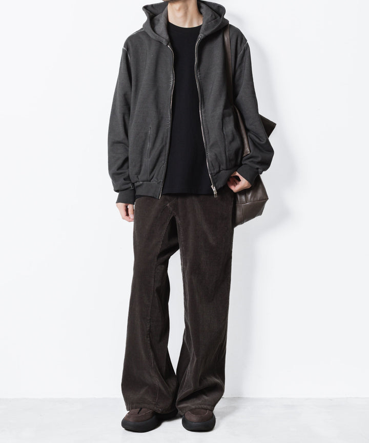 VEIN ヴェインのJUMBERCA TERRY COLD DYED ZIP UP HOODIE - GRAYの公式通販サイトsession福岡セレクトショップ