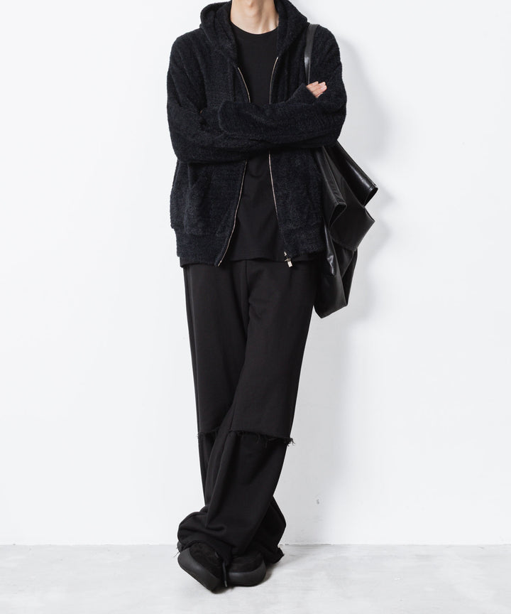 VEIN ヴェインのMALL YARN JERSEY ZIP UP HOODIE - BLACKの公式通販サイトsession福岡セレクトショップ