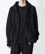 画像をギャラリービューアに読み込む, VEIN ヴェインのMALL YARN JERSEY ZIP UP HOODIE - BLACKの公式通販サイトsession福岡セレクトショップ
