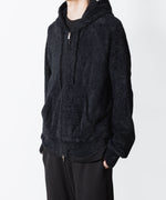 画像をギャラリービューアに読み込む, VEIN ヴェインのMALL YARN JERSEY ZIP UP HOODIE - BLACKの公式通販サイトsession福岡セレクトショップ

