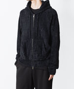 画像をギャラリービューアに読み込む, VEIN ヴェインのMALL YARN JERSEY ZIP UP HOODIE - BLACKの公式通販サイトsession福岡セレクトショップ
