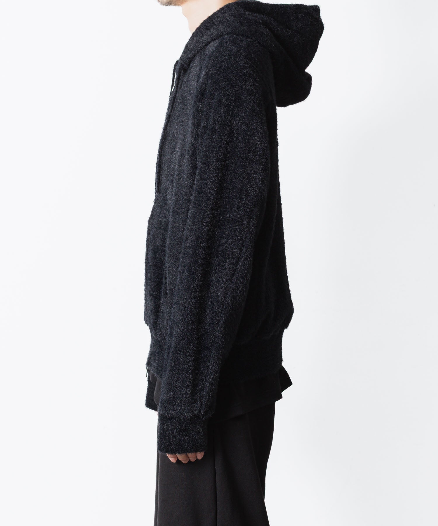 VEIN ヴェインのMALL YARN JERSEY ZIP UP HOODIE - BLACKの公式通販サイトsession福岡セレクトショップ