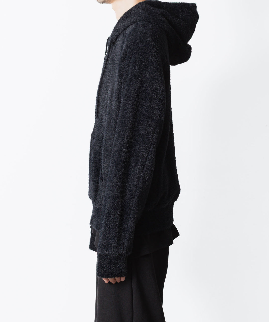 VEIN ヴェインのMALL YARN JERSEY ZIP UP HOODIE - BLACKの公式通販サイトsession福岡セレクトショップ