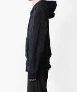 画像をギャラリービューアに読み込む, VEIN ヴェインのMALL YARN JERSEY ZIP UP HOODIE - BLACKの公式通販サイトsession福岡セレクトショップ
