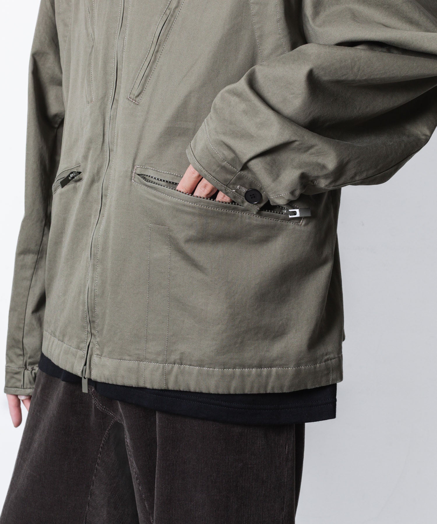 VEIN ヴェインのCOTTON MOLESKIN MILITARY JACKET - KHAKIの公式通販サイトsession福岡セレクトショップ