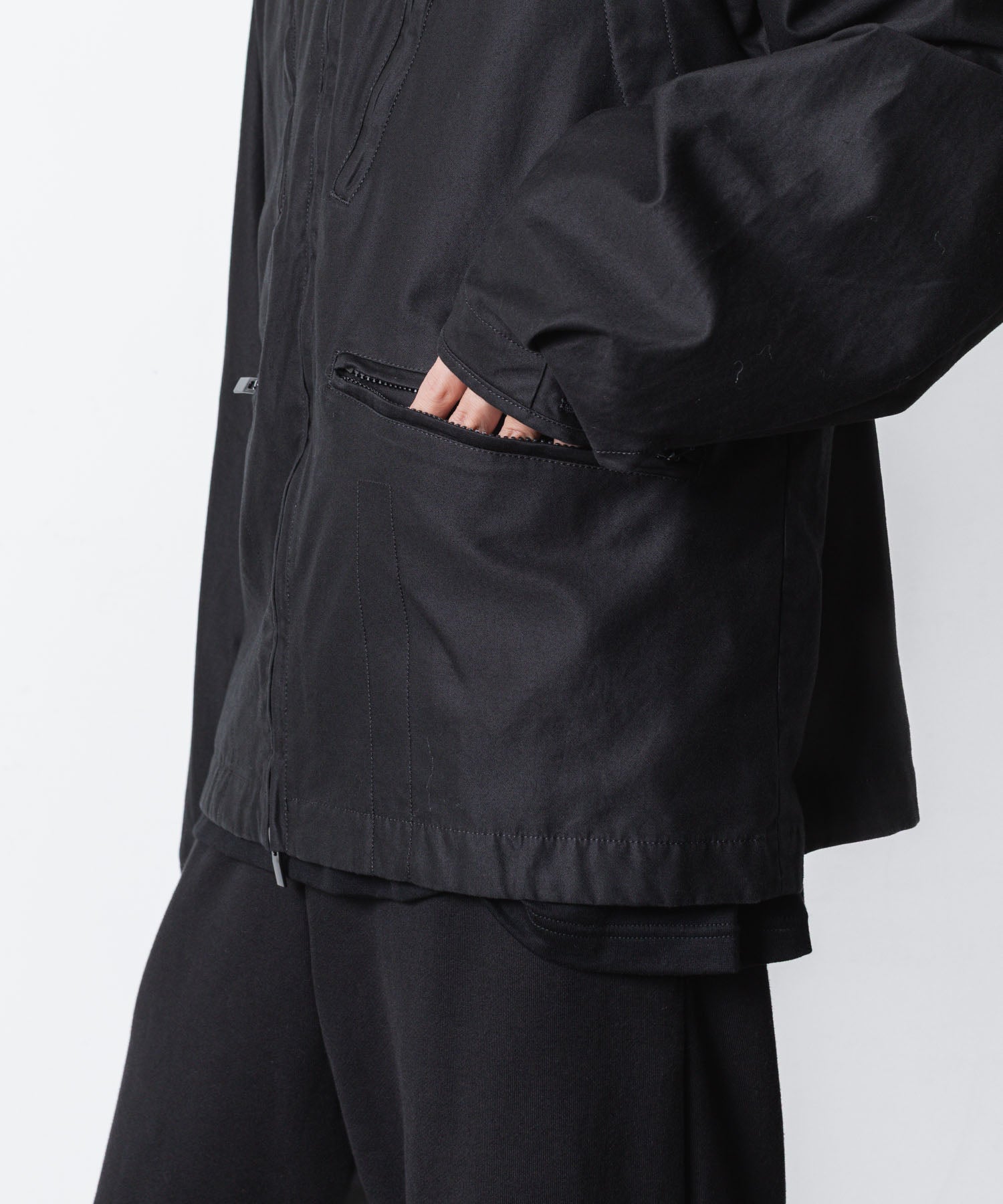 VEIN ヴェインのCOTTON MOLESKIN MILITARY JACKET - BLACKの公式通販サイトsession福岡セレクトショップ