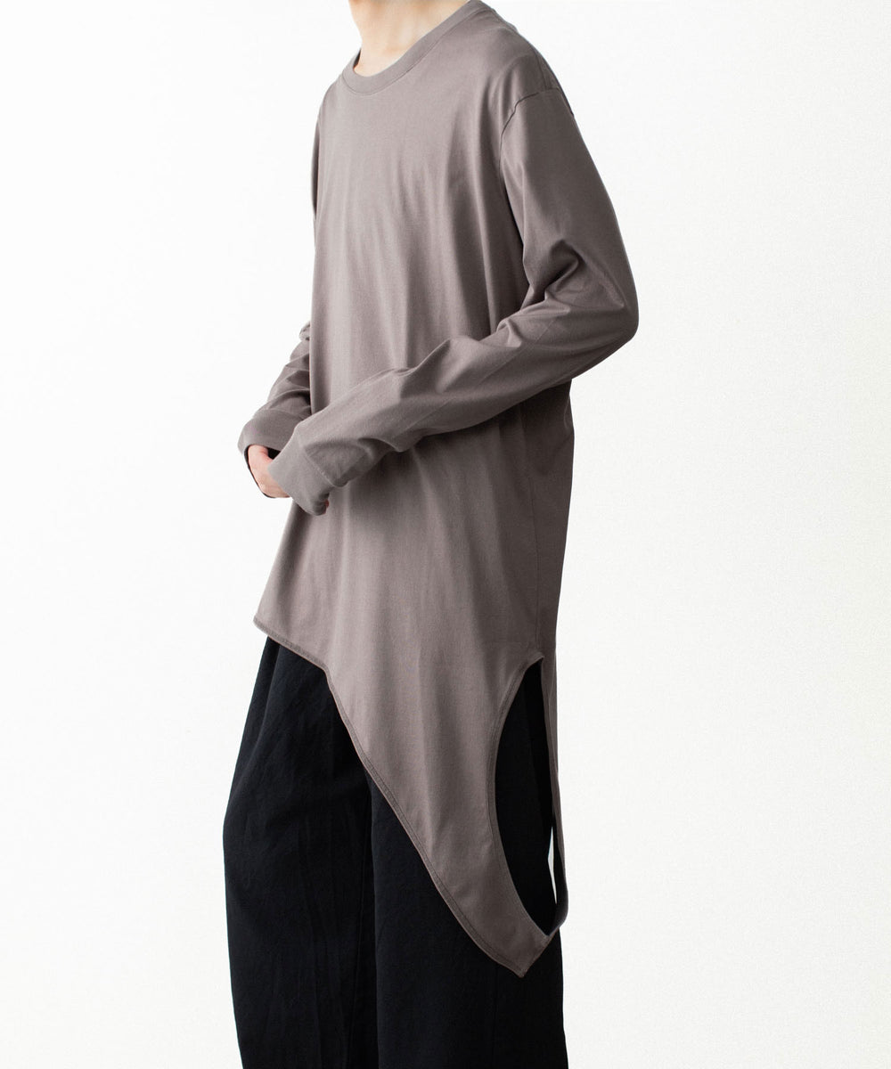 VEIN ヴェインの100/3 SUEDE JERSEY LAYERED L/S TEE - L.BROWNの公式通販サイトsession福岡セレクトショップ