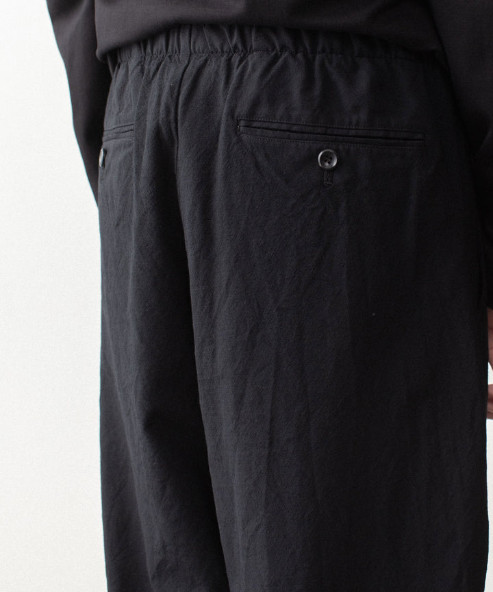 VEIN ヴェインのSHRINK WO CLOTH EASY TROUSERS - BLACKの公式通販サイトsession福岡セレクトショップ