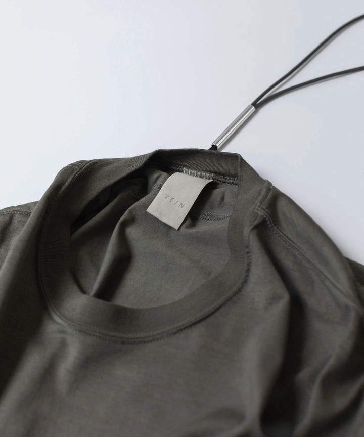 VEIN ヴェインの100/3 SUEDE JERSEY DISTRESSED VESSEL S/S TEE - GRAYの公式通販サイトsession福岡セレクトショップ