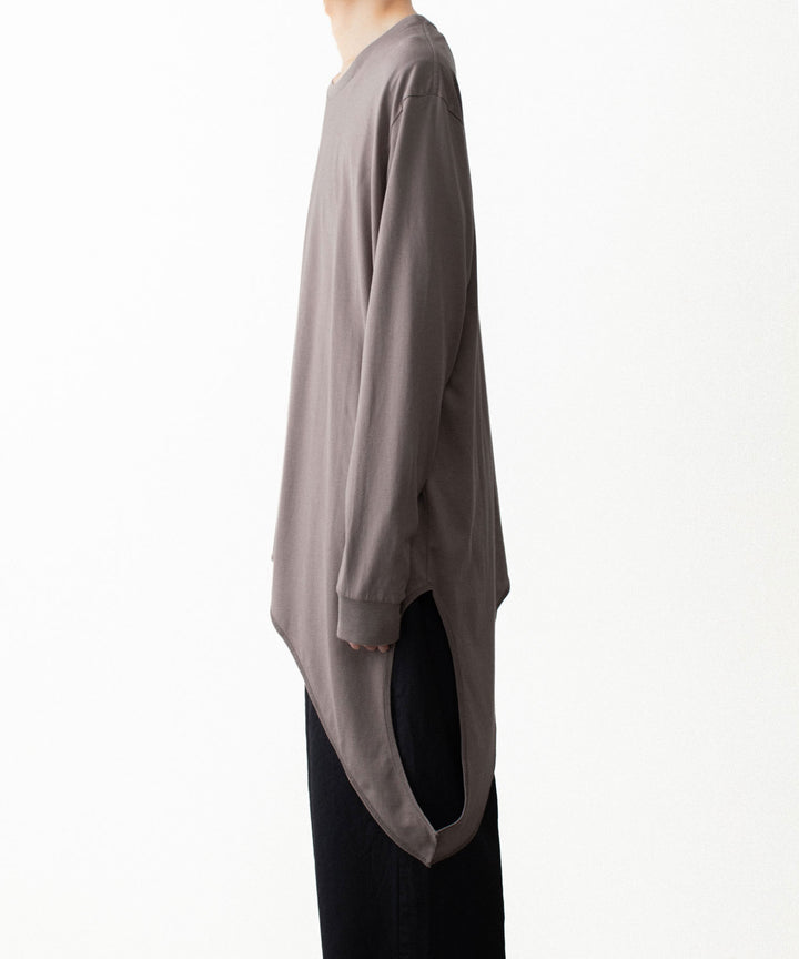 VEIN ヴェインの100/3 SUEDE JERSEY LAYERED L/S TEE - L.BROWNの公式通販サイトsession福岡セレクトショップ