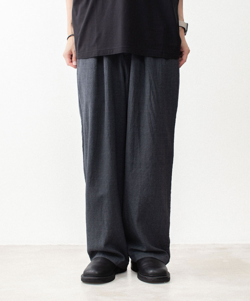 VEIN ヴェインのSHRINK WO CLOTH EASY TROUSERS - D.GRAYの公式通販サイトsession福岡セレクトショップ