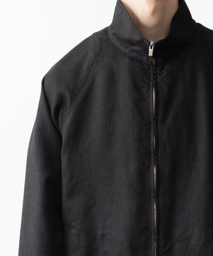VEIN ヴェインのSYNTHETIC SUEDE TRACK JACKET - BLACKの公式通販サイトsession福岡セレクトショップ
