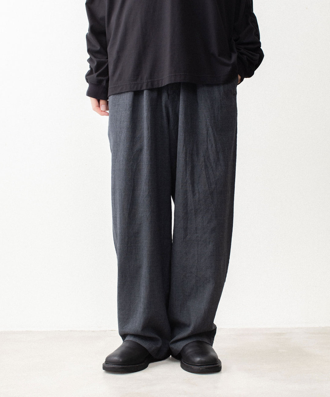 VEIN ヴェインのSHRINK WO CLOTH EASY TROUSERS - D.GRAYの公式通販サイトsession福岡セレクトショップ