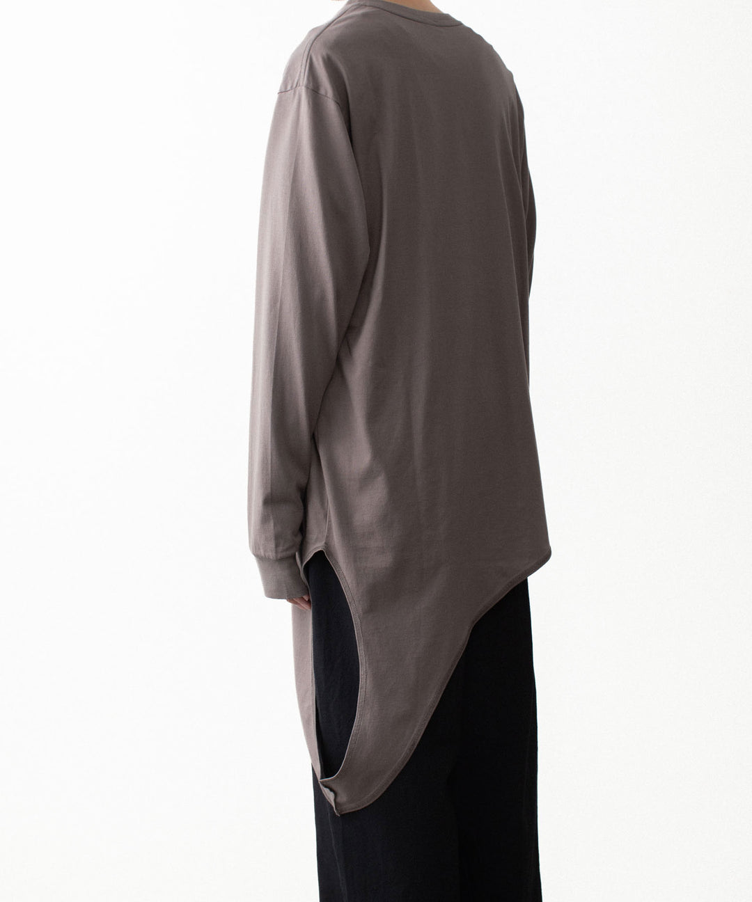 VEIN ヴェインの100/3 SUEDE JERSEY LAYERED L/S TEE - L.BROWNの公式通販サイトsession福岡セレクトショップ