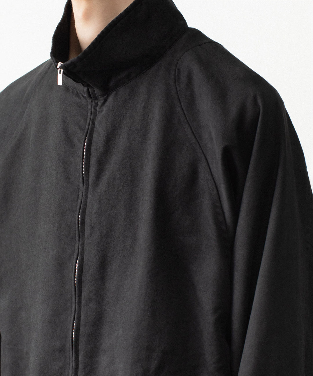 VEIN ヴェインのSYNTHETIC SUEDE TRACK JACKET - BLACKの公式通販サイトsession福岡セレクトショップ