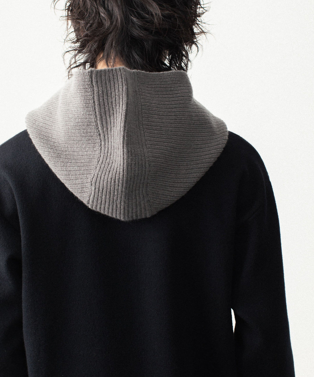 VEIN ヴェインのWOOL CASHMERE KNIT BALACLAVA - KHAKI GRAYの公式通販サイトsession福岡セレクトショップ