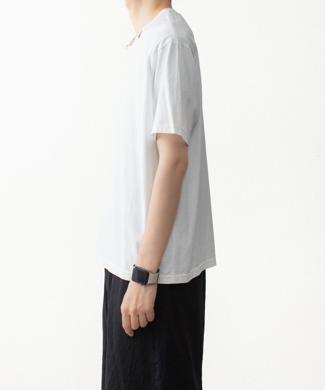 VEIN ヴェインの100/3 SUEDE JERSEY PIERCED S/S TEE - WHITEの公式通販サイトsession福岡セレクトショップ