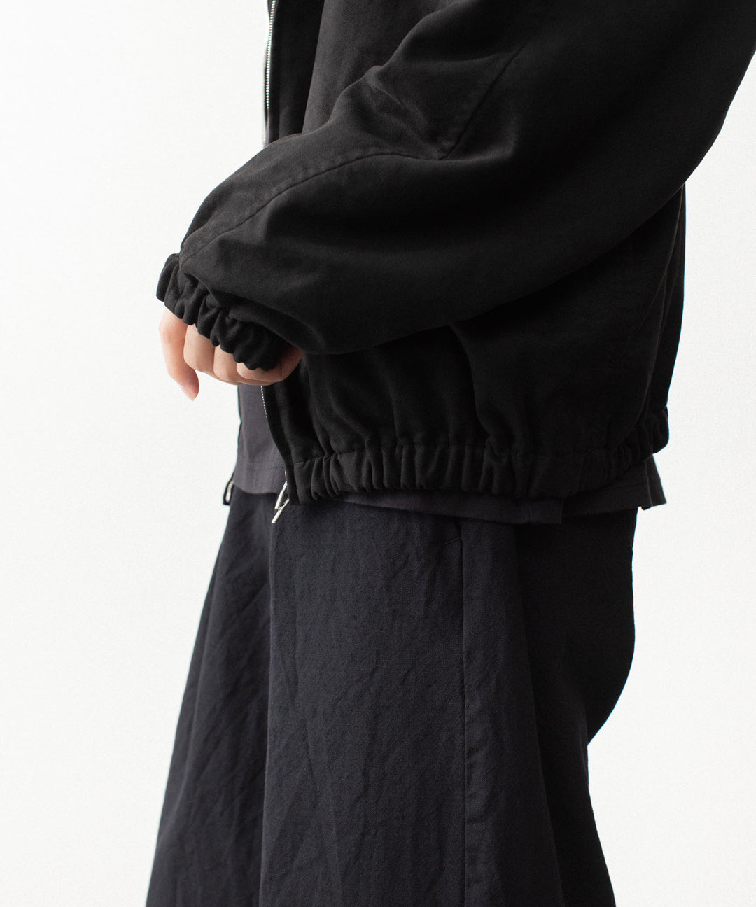 VEIN ヴェインのSYNTHETIC SUEDE TRACK JACKET - BLACKの公式通販サイトsession福岡セレクトショップ