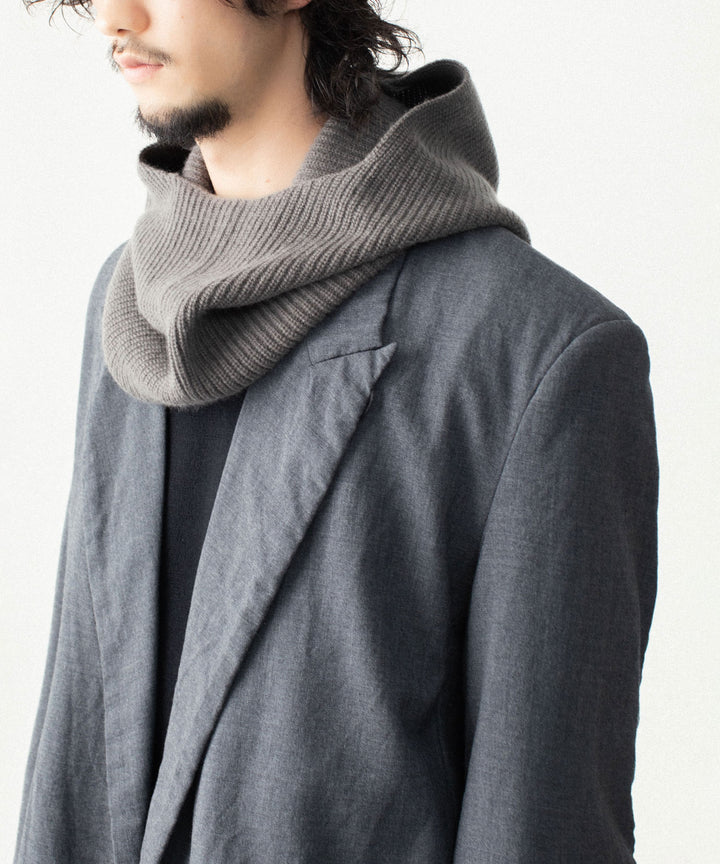 VEIN ヴェインのWOOL CASHMERE KNIT BALACLAVA - KHAKI GRAYの公式通販サイトsession福岡セレクトショップ
