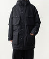 【 VEIN 】NY GROSGRAIN PADDED OVERCOAT - BLACK